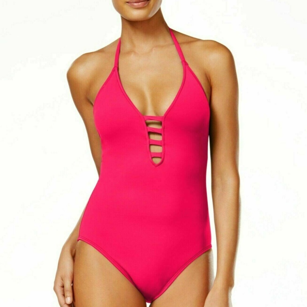 La Blance Halter Tie Tummy Control One Piece Swim